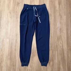 Figs Zamora Navy Blue Jogger Scrub Bottoms Size Small